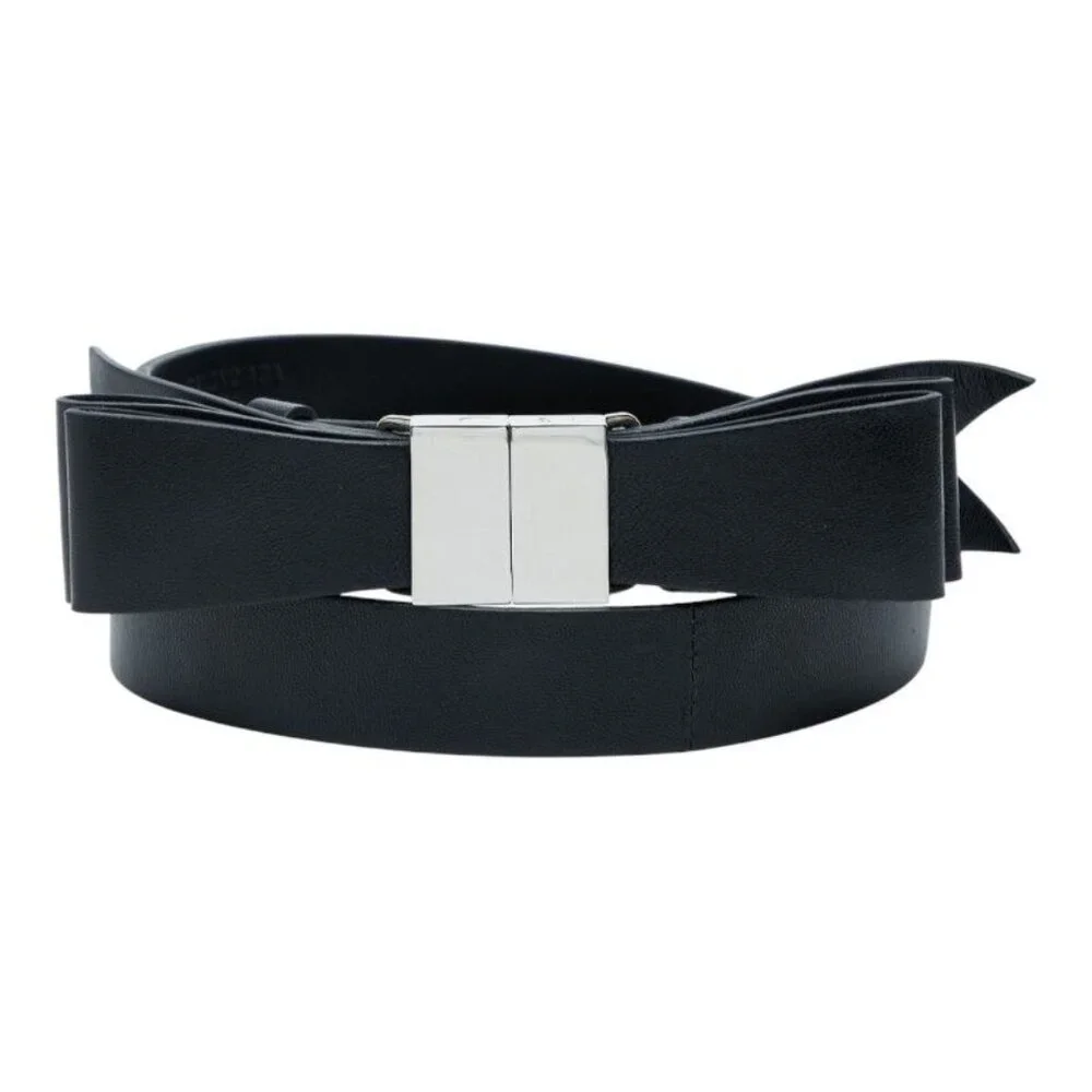 Balenciaga Ribbon Black Leather